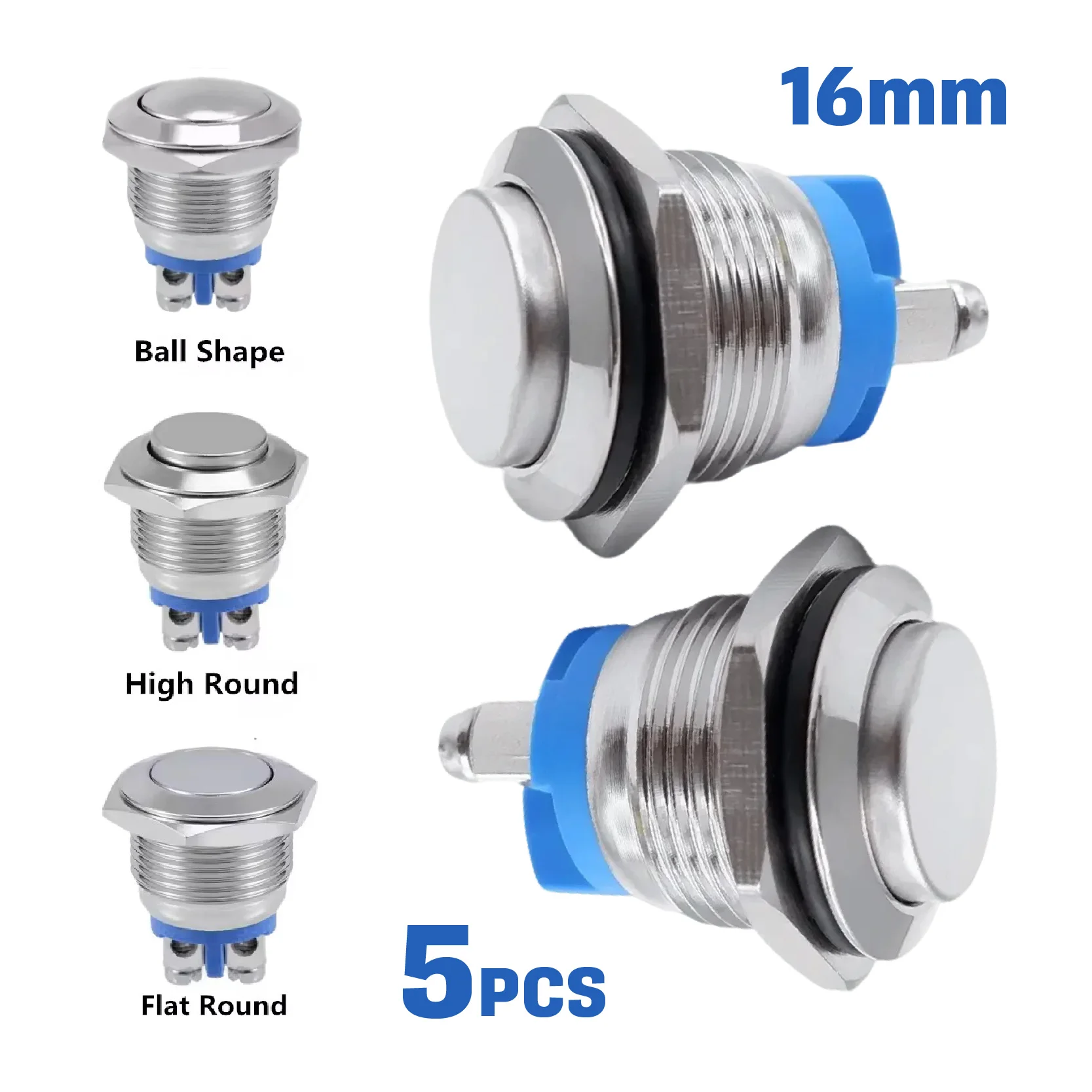 5/20 шт. 16 мм водонепроницаемый мгновенный сброс металлический кнопочный переключатель винтовая клемма выключатель питания двигатель автомобиля дверной звонок
5/20 шт. 16 мм водонепроницаемый мгновенный сброс металлический кнопочный переключатель винтовая клемма выключатель питания двигатель автомобиля дверной звонок
