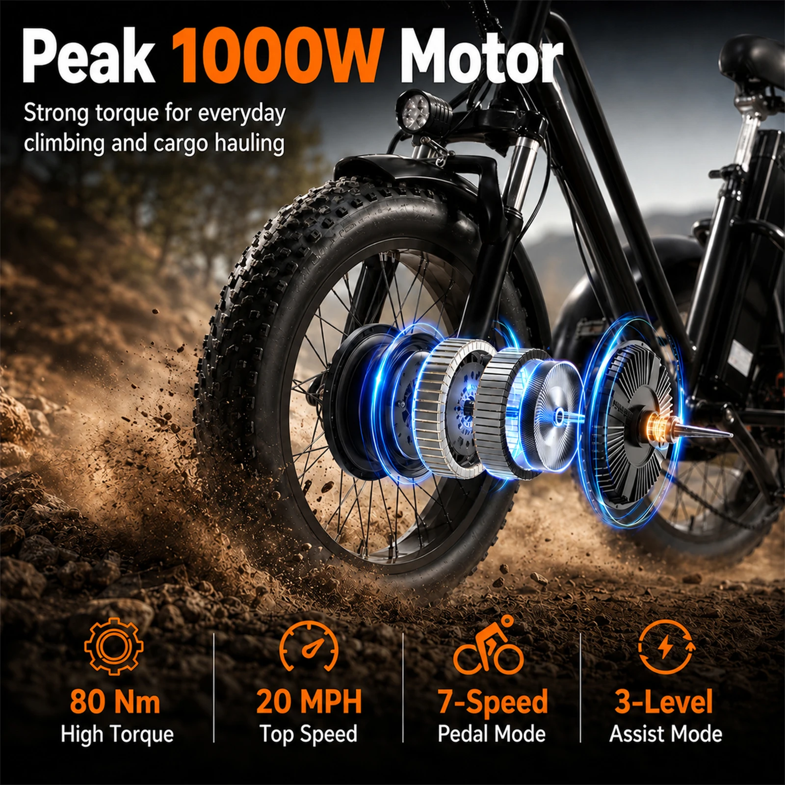 Foldable Electric Tricycle for Seniors | 1000W Peak 48V 15AH Battery | 40‑Mile Range 20" Fat Tire 7‑Speed Cargo for Commuters
Foldable Electric Tricycle for Seniors | 1000W Peak 48V 15AH Battery | 40‑Mile Range 20" Fat Tire 7‑Speed Cargo for Commuters