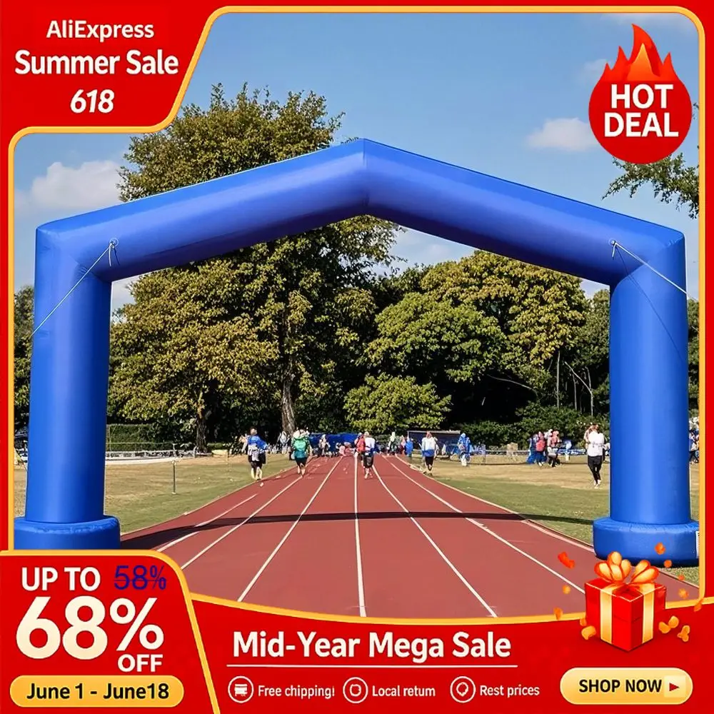 Gable Inflatable Arch with Builtin Blower Blue, Archway Recommended for Races, Marathons, Organized Events, Carnivals, Custom
Gable Inflatable Arch with Builtin Blower Blue, Archway Recommended for Races, Marathons, Organized Events, Carnivals, Custom