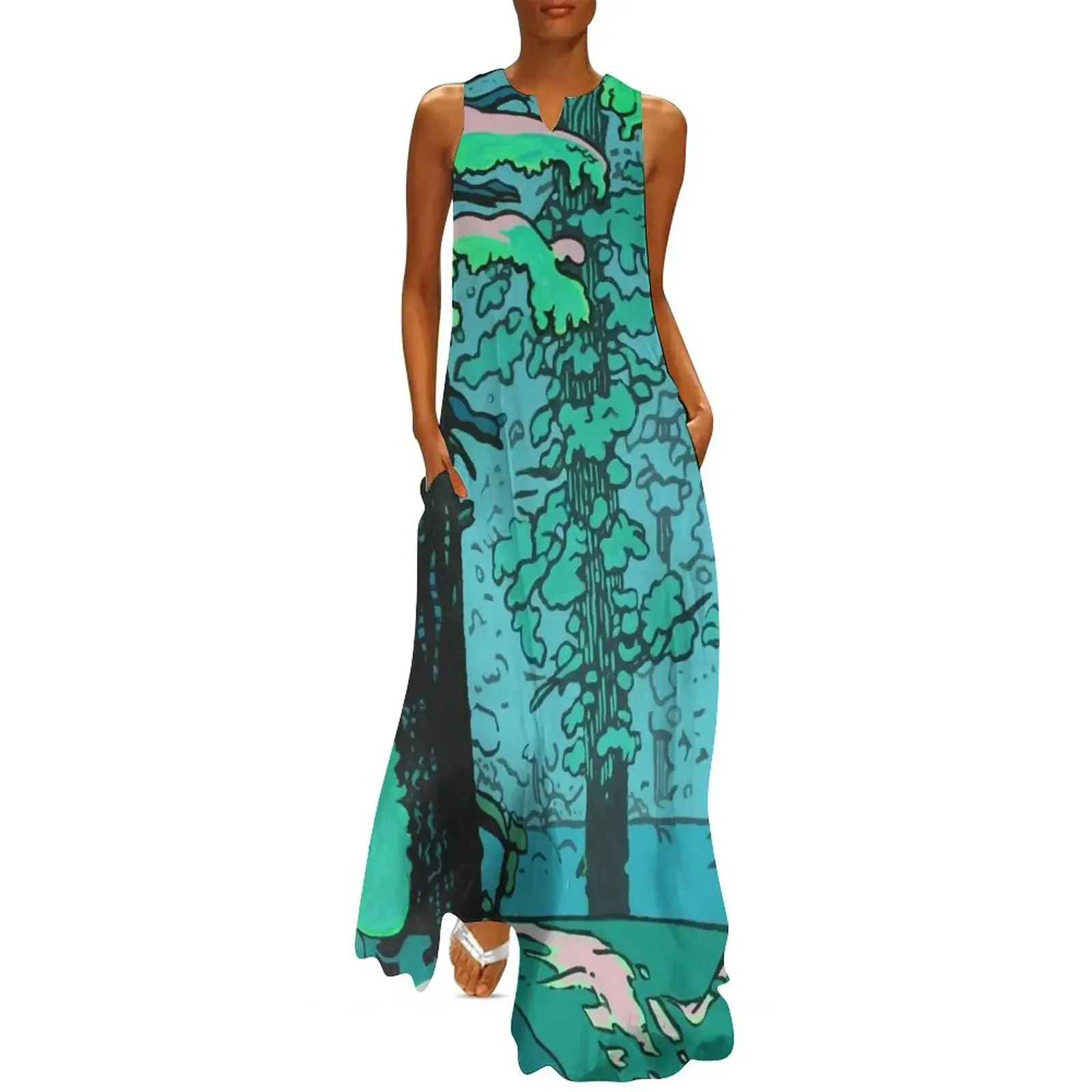 Green Forest Long Dress summer dress women 2025 elegant evening dresses for women 2025 Dress
Green Forest Long Dress summer dress women 2025 elegant evening dresses for women 2025 Dress