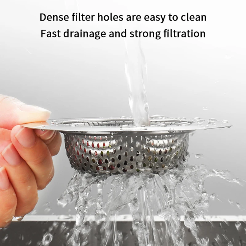 Stainless Steel Sink & Shower Drain Strainer - 2-in-1 Hair & Food Debris Catcher, Easy-Clean Mesh for Kitchen/Bathroom
Stainless Steel Sink & Shower Drain Strainer - 2-in-1 Hair & Food Debris Catcher, Easy-Clean Mesh for Kitchen/Bathroom