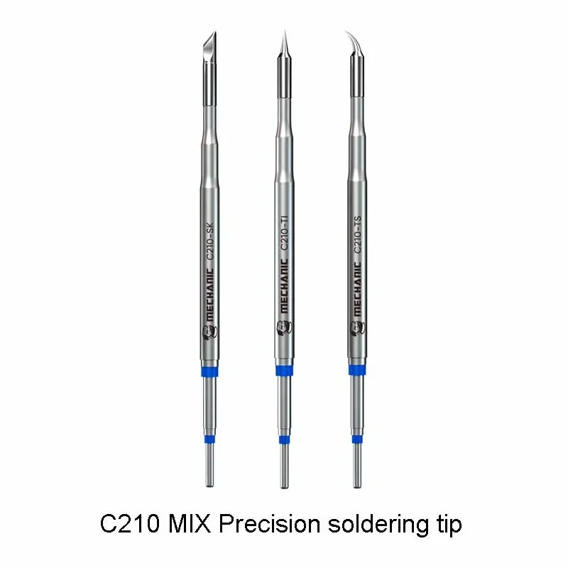 MECHANIC C210 MIX 3 шт. прецизионное паяльное жало для гладкой пайки, быстрый нагрев для ремонта печатных плат SMD, сварочное жало
MECHANIC C210 MIX 3 шт. прецизионное паяльное жало для гладкой пайки, быстрый нагрев для ремонта печатных плат SMD, сварочное жало
