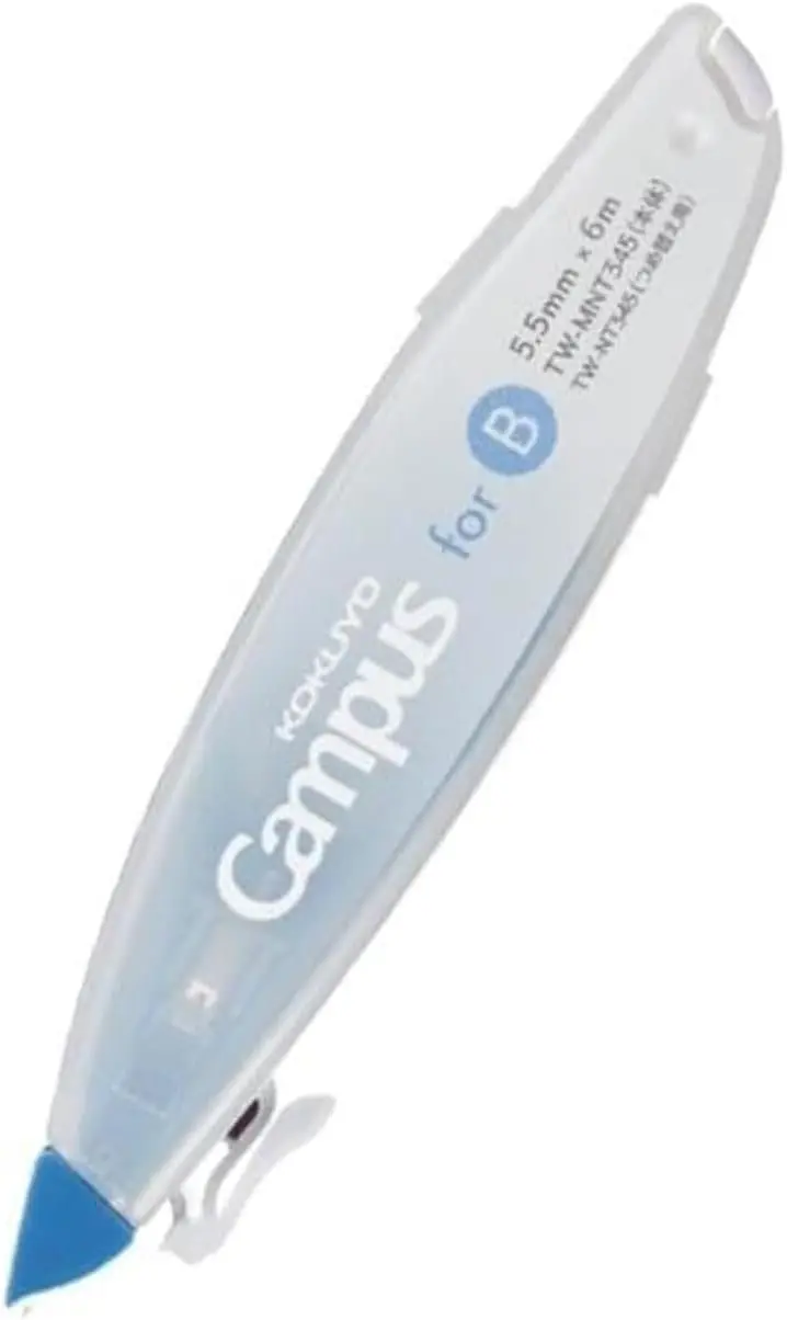 Correction Tape 5.5mm Wide for 6mm Ruled Notebooks, 19.7ft (6m) Blue Pen Style
Correction Tape 5.5mm Wide for 6mm Ruled Notebooks, 19.7ft (6m) Blue Pen Style