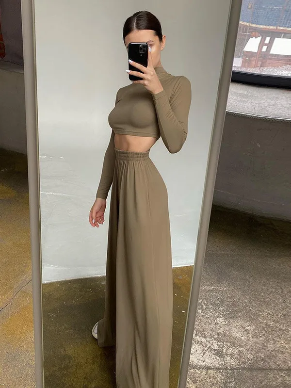 Sexy Transition Loose Summer Two-Piece Set High Waist Wide Leg Pants Long Sleeve T-Shirt Street Dance Casual Fashion Set
Sexy Transition Loose Summer Two-Piece Set High Waist Wide Leg Pants Long Sleeve T-Shirt Street Dance Casual Fashion Set