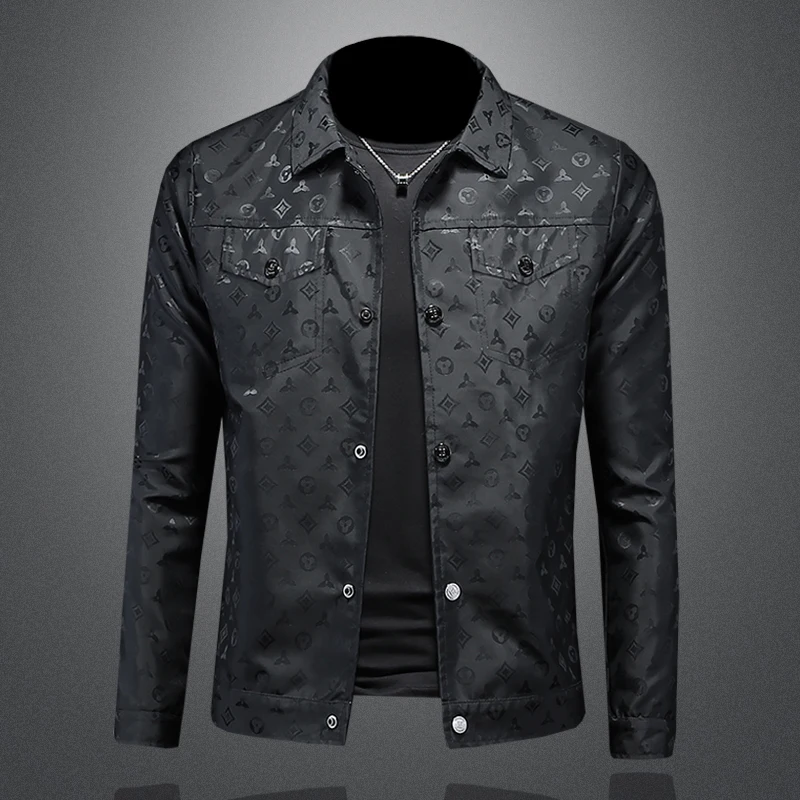 2024 New Arrival Men's Jacket, luxury Printed Turn-down Collar Casual Slim jacket, Hollow Black High-quality Coat men clothing
2024 New Arrival Men's Jacket, luxury Printed Turn-down Collar Casual Slim jacket, Hollow Black High-quality Coat men clothing