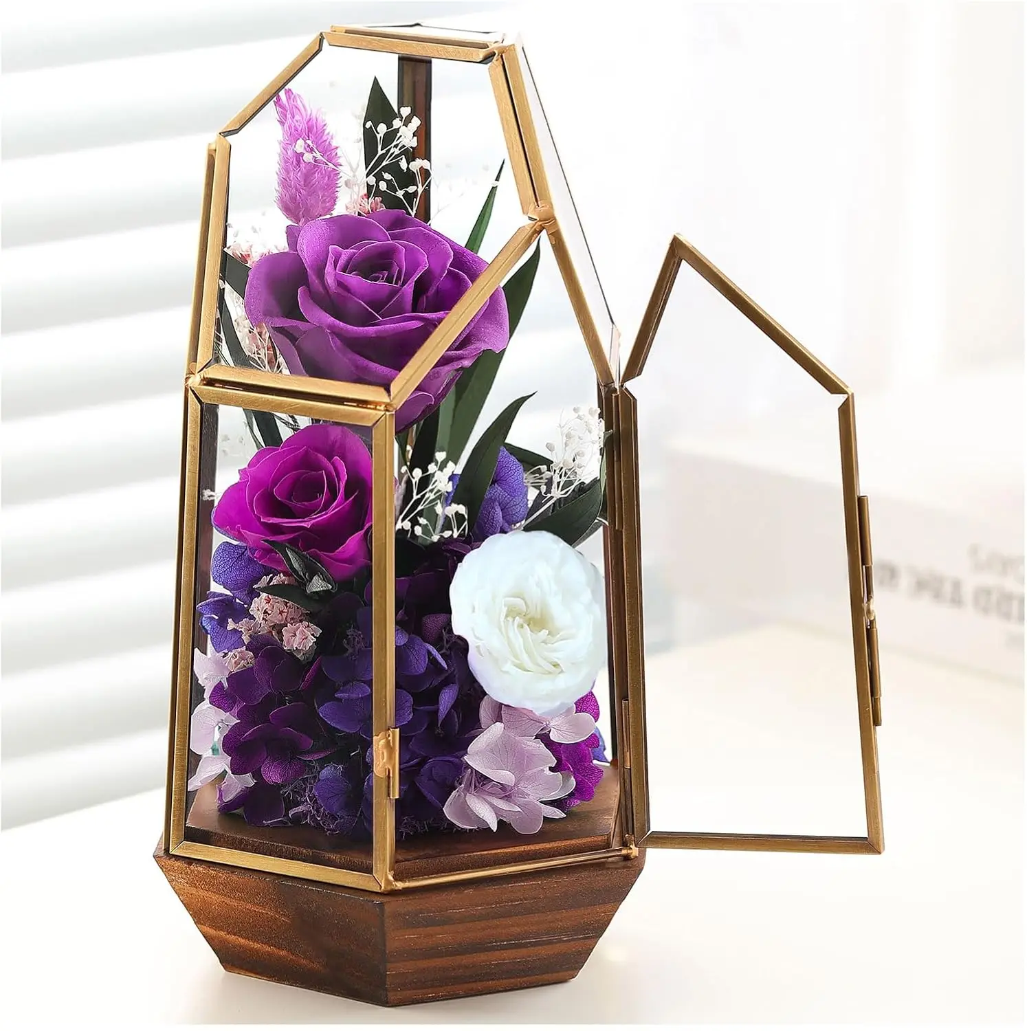 Вечные фиолетовые розы в стеклянном куполе, подарки на День святого Валентина для неё, жены, лучшей подруги
Вечные фиолетовые розы в стеклянном куполе, подарки на День святого Валентина для неё, жены, лучшей подруги