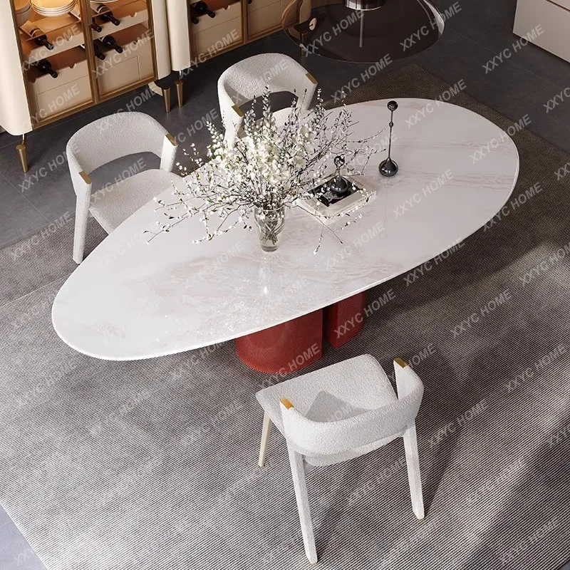 ML Special-shaped luxury stone dining table light luxury high-end villa restaurant stainless steel new water drop-shaped
ML Special-shaped luxury stone dining table light luxury high-end villa restaurant stainless steel new water drop-shaped
