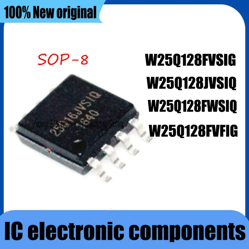 5PCS 100% New W25Q128FVSIG W25Q128JVSIQ W25Q128FWSIQ W25Q128FVFIG W25Q128 SOP-8 IC Chipset
5PCS 100% New W25Q128FVSIG W25Q128JVSIQ W25Q128FWSIQ W25Q128FVFIG W25Q128 SOP-8 IC Chipset