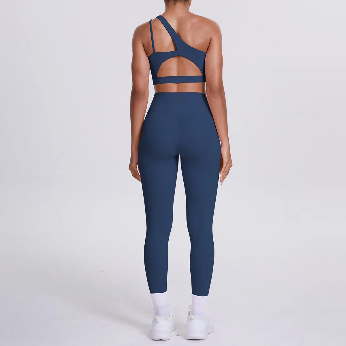 Women's Single Shoulder Sports Bra with High Waist Hip Lifting Yoga Pants 2 Piece Set for Gym Running Fitness Training
Women's Single Shoulder Sports Bra with High Waist Hip Lifting Yoga Pants 2 Piece Set for Gym Running Fitness Training