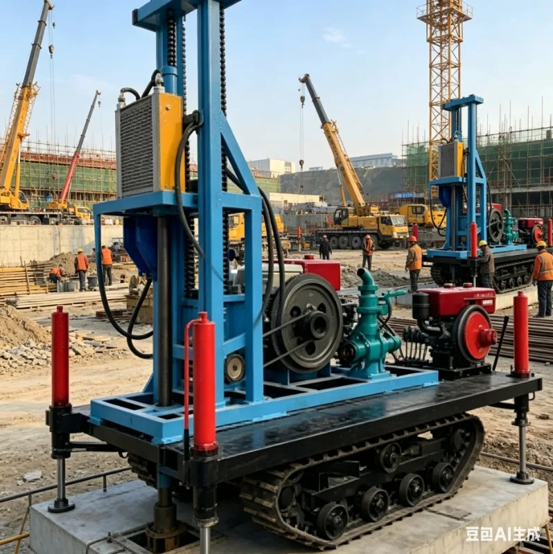 Hydraulic Crawler Water Well Drilling Rig 200m Deep Aquifer Tapping Mud Pump Included
Hydraulic Crawler Water Well Drilling Rig 200m Deep Aquifer Tapping Mud Pump Included