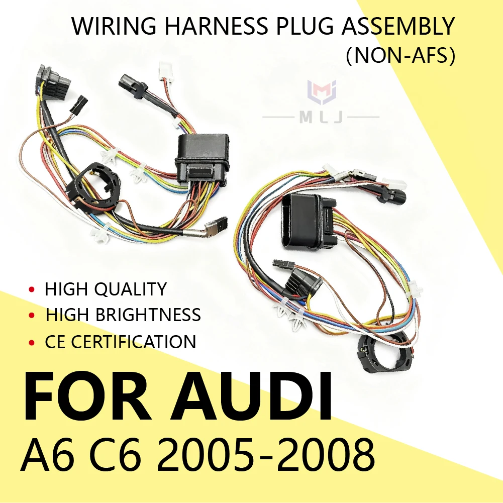 For Audi A6 C6 2005-2008 Xenon Headlight Internal Wire Harness Plug Wiring Harness Assembly Non AFS Car Accessories DRL
For Audi A6 C6 2005-2008 Xenon Headlight Internal Wire Harness Plug Wiring Harness Assembly Non AFS Car Accessories DRL