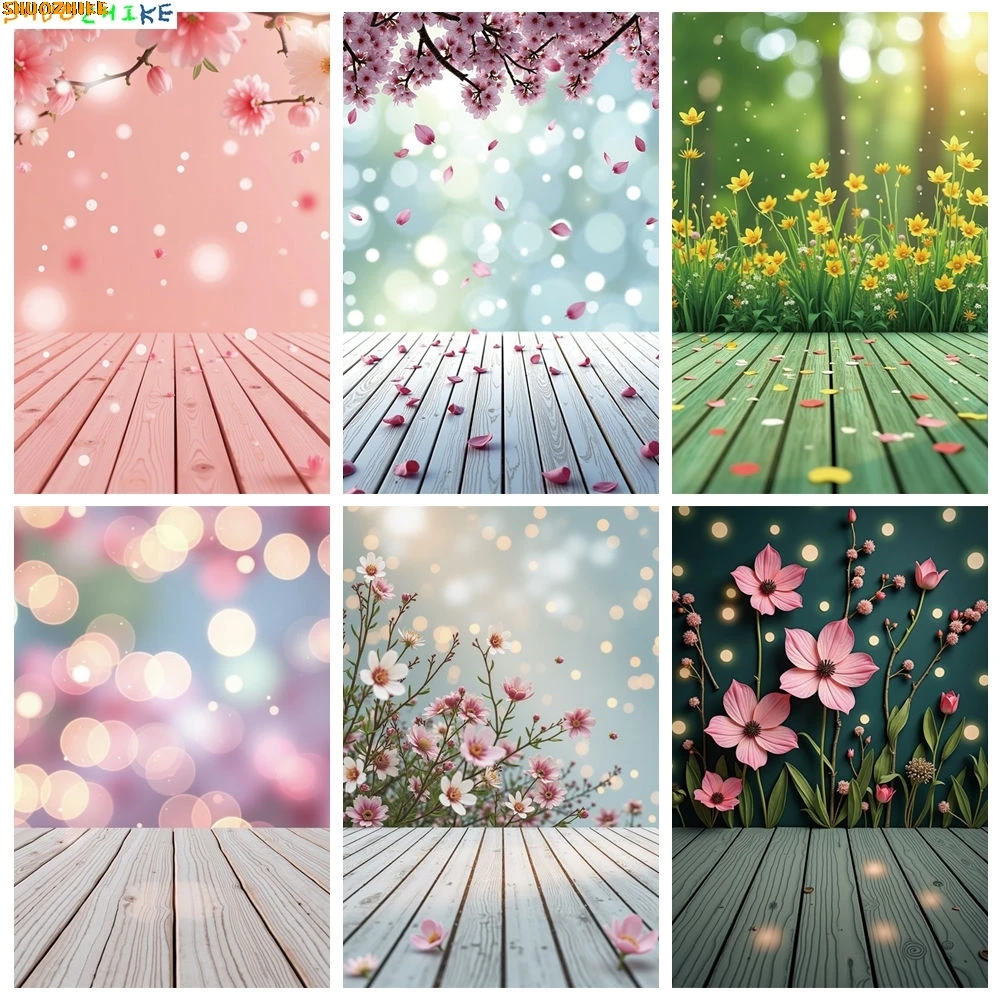 Spring Floral Wall Photography Backdrop Bokeh Trees Wood Board Photocall Background Baby Studio Photocall Accessories
Spring Floral Wall Photography Backdrop Bokeh Trees Wood Board Photocall Background Baby Studio Photocall Accessories