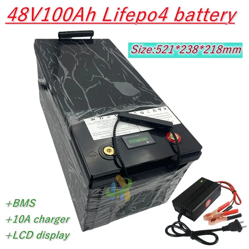 lithium 48v 100AH lifepo4 battery with BMS for tricycle golf cart inverter Solar energy storage scooter +58.4V 10A charger
lithium 48v 100AH lifepo4 battery with BMS for tricycle golf cart inverter Solar energy storage scooter +58.4V 10A charger