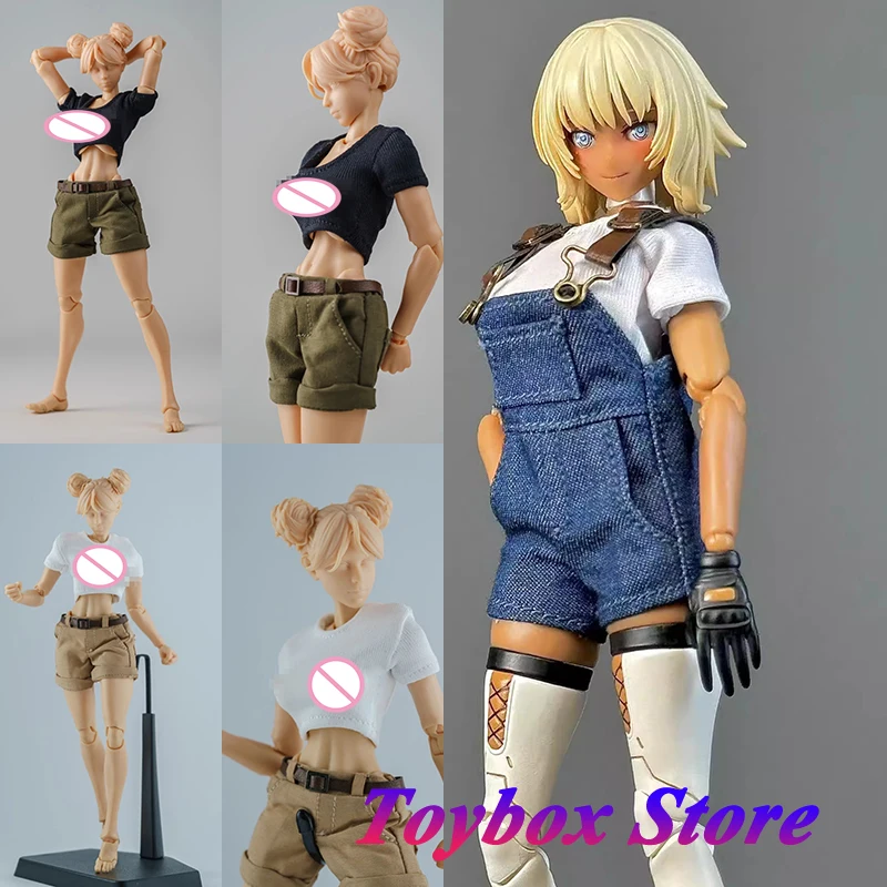 Romankey 1/12 Mobile Suit Girl Round&U Collar Short T-shirt Mini Leather Belt Denim Shorts Jumpsuit For 6" Female Figure Body
Romankey 1/12 Mobile Suit Girl Round&U Collar Short T-shirt Mini Leather Belt Denim Shorts Jumpsuit For 6" Female Figure Body