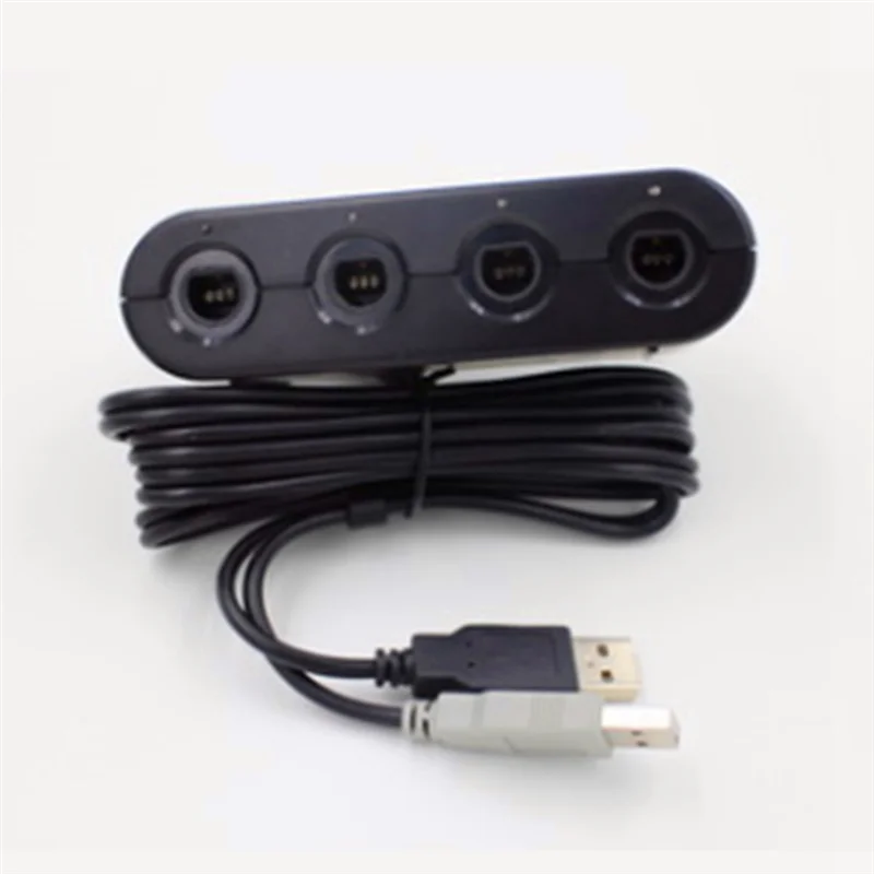 For Gamecube Controller Adapter For Nintendo Wii U And PC USB - 4 Ports Connection Tap Converter For Multi-Player Games-A80Z
For Gamecube Controller Adapter For Nintendo Wii U And PC USB - 4 Ports Connection Tap Converter For Multi-Player Games-A80Z