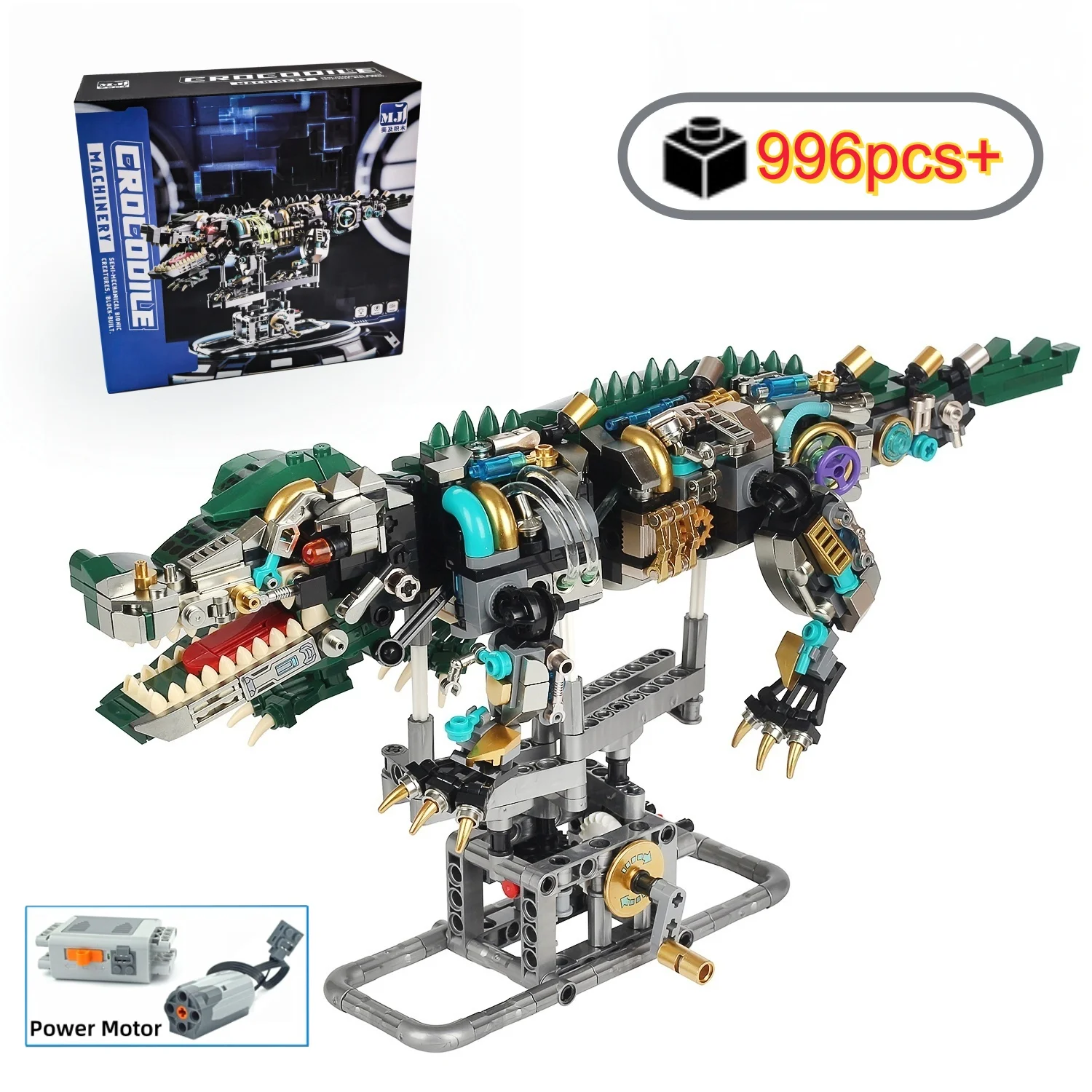 2026 MOC Mechanical Crocodile Animals Building Blocks Model With Display Stand DIY tabletop decoration birthday Gift for Kids
2026 MOC Mechanical Crocodile Animals Building Blocks Model With Display Stand DIY tabletop decoration birthday Gift for Kids