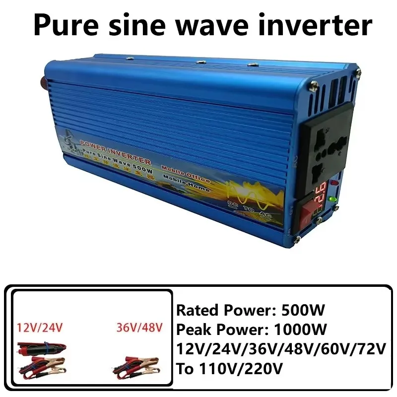 500W 36V To 220V Photovoltaic Pure Sine Wave Inverter Dual USB Ports LED Display Solar Inverter
500W 36V To 220V Photovoltaic Pure Sine Wave Inverter Dual USB Ports LED Display Solar Inverter
