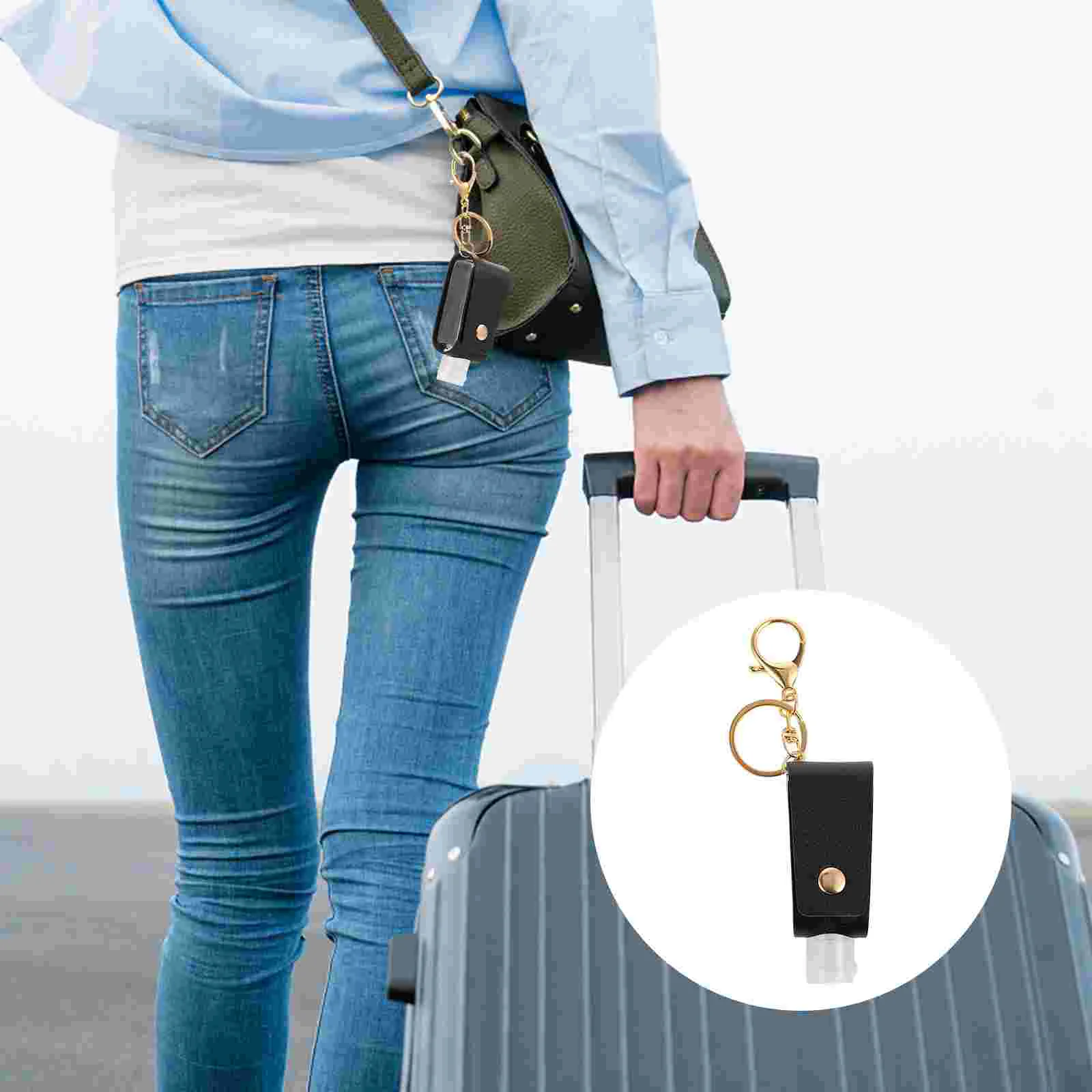 2 Pcs Hand Case Keychain Holder Perfume Bottle with Protective Cover Lotion Portable PU
2 Pcs Hand Case Keychain Holder Perfume Bottle with Protective Cover Lotion Portable PU