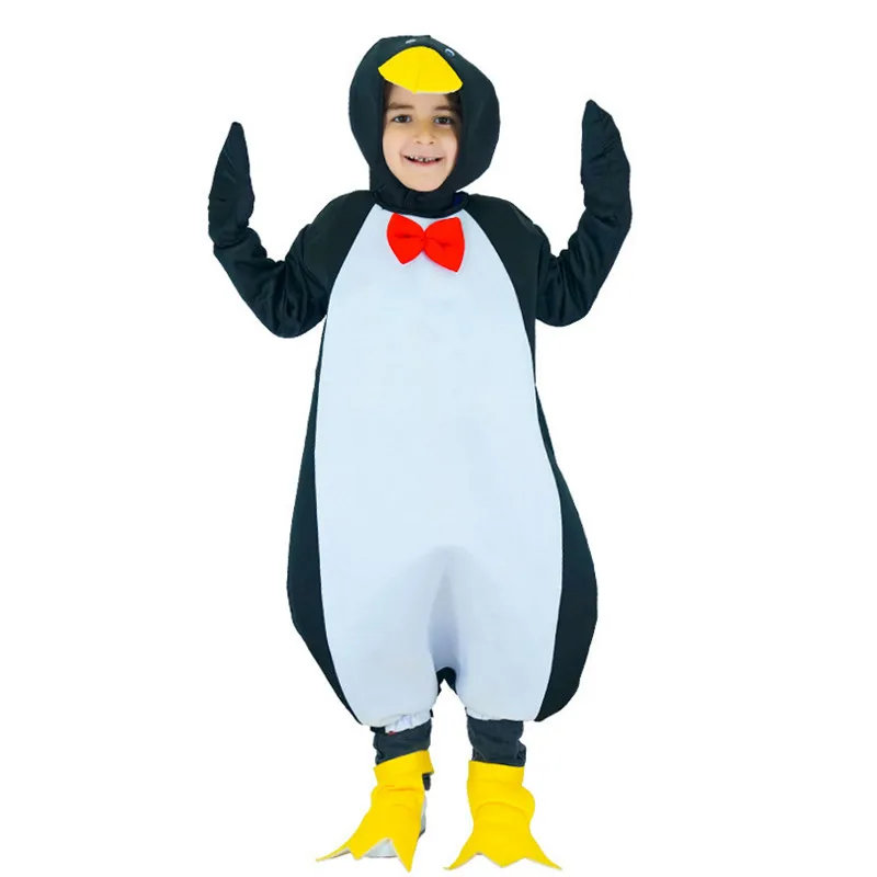 Unisex Lovely Kids Penguin Jumpsuits Cosplay Children Halloween Animal Pajamas Costumes Purim Stage Role Play Show Party Dress
Unisex Lovely Kids Penguin Jumpsuits Cosplay Children Halloween Animal Pajamas Costumes Purim Stage Role Play Show Party Dress