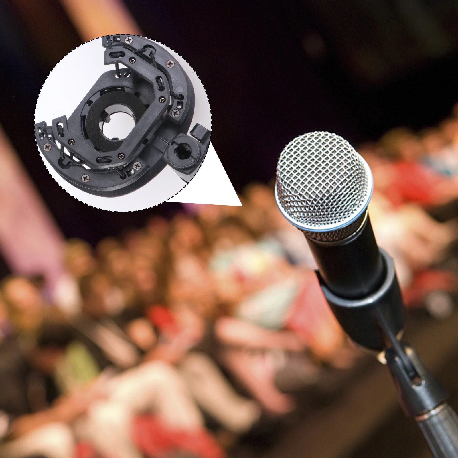 Black Condenser Microphone Mount Professional Shockproof Stand Holder Studio Recording Bracket for Radio Broadcasting
Black Condenser Microphone Mount Professional Shockproof Stand Holder Studio Recording Bracket for Radio Broadcasting