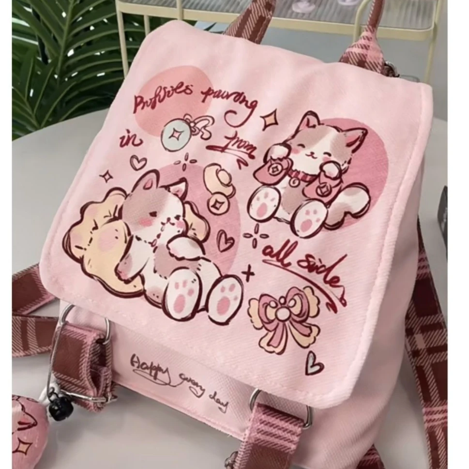 Miniso Hello Kitty Backpack Cute Cartoon Fashion Sense of Design Color Matching Canvas Bag New Leisure High-capacity Canvas Bag
Miniso Hello Kitty Backpack Cute Cartoon Fashion Sense of Design Color Matching Canvas Bag New Leisure High-capacity Canvas Bag