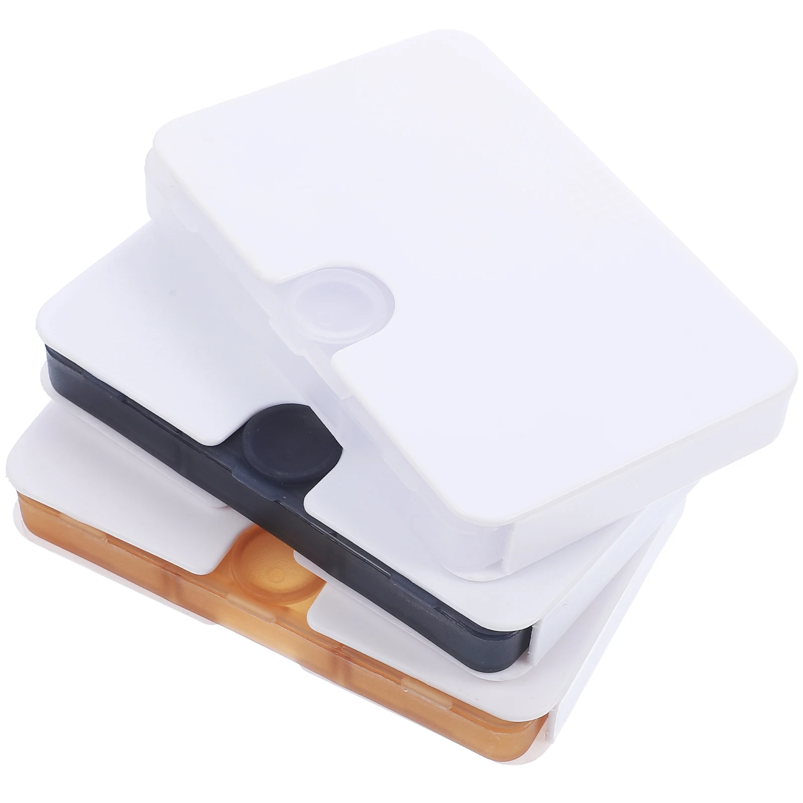3 Pcs Pill Box 6 Small Pill Organizer Compartments Mini Medicine Organizer ABS Compact White Khaki
3 Pcs Pill Box 6 Small Pill Organizer Compartments Mini Medicine Organizer ABS Compact White Khaki