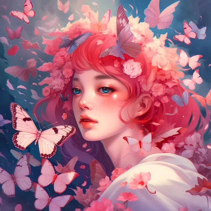 Pink Hair Floral Butterfly Lass Jigsaw Puzzle, Soft Pastel Pink Flower Butterfly Dreamy Fantasy Character Wall Decor Gift
Pink Hair Floral Butterfly Lass Jigsaw Puzzle, Soft Pastel Pink Flower Butterfly Dreamy Fantasy Character Wall Decor Gift