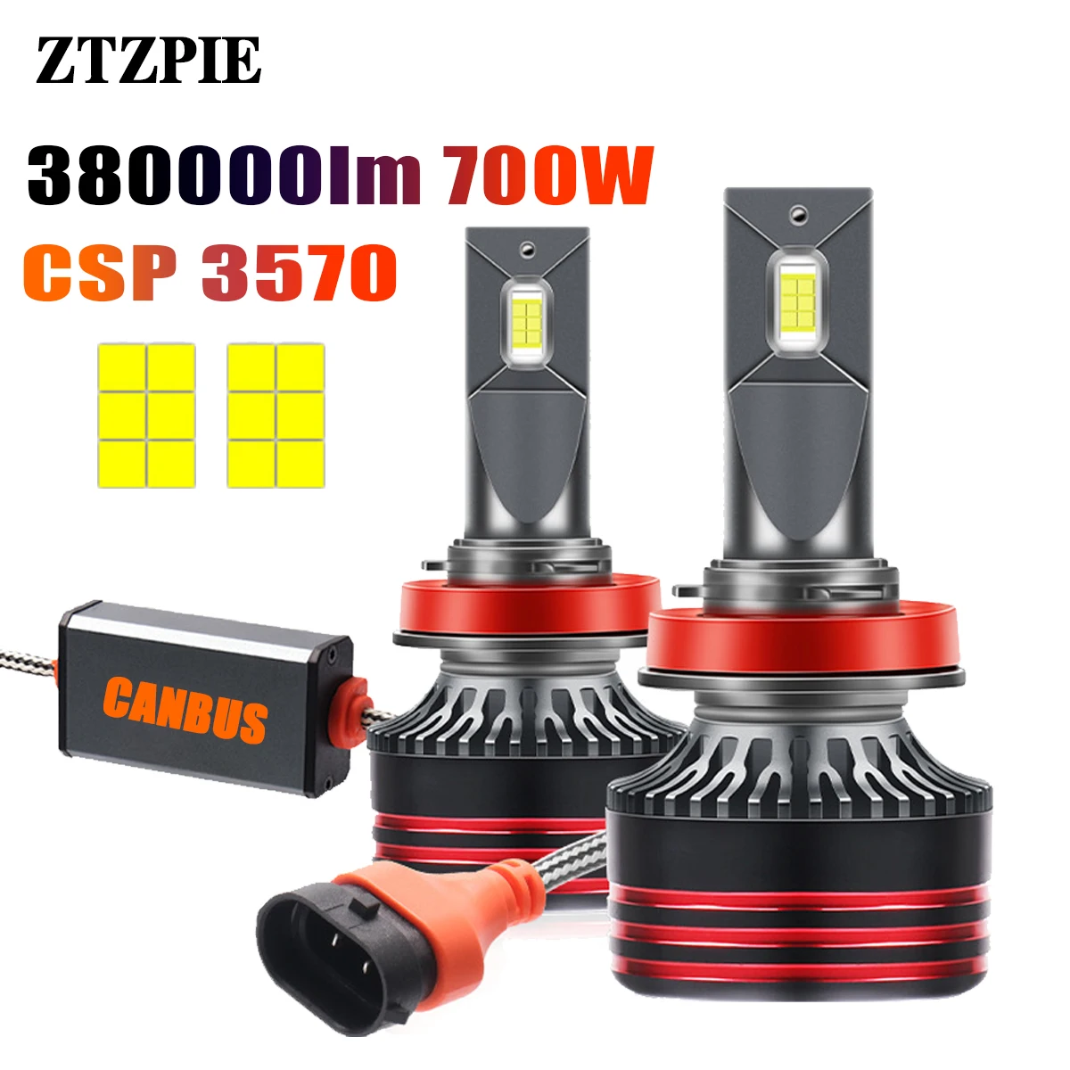 ZTZPIE 6000K HB3 HB4 9005 9006 H1 H7 H4 H11 лампочка детской мощности 12 CSP 3570 K7C K5C Автомобильная фара головного света 700 Вт 380000LM
ZTZPIE 6000K HB3 HB4 9005 9006 H1 H7 H4 H11 лампочка детской мощности 12 CSP 3570 K7C K5C Автомобильная фара головного света 700 Вт 380000LM