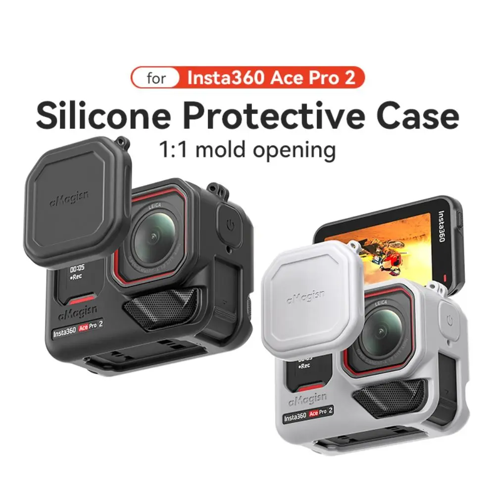 Silicone Protective Case With Anti-lost Rope Scratch-proof Case Cover Accessories Camera Protector for Insta360 Ace Pro 2
Silicone Protective Case With Anti-lost Rope Scratch-proof Case Cover Accessories Camera Protector for Insta360 Ace Pro 2