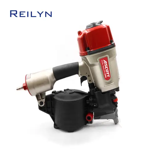 Reilyn CN90B Coil Siding Nailer 2" - 3-9/16" Heavy-duty Nailing Gun Nail Depth Adjustable for Making Industrial Crate Pallet