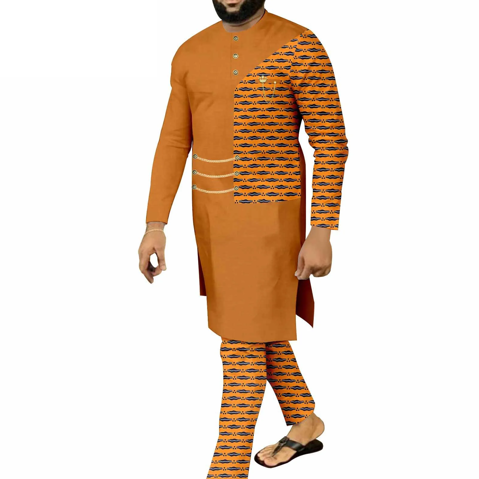 Fashion Hot African Suits for Men Single Breasted Embroidery Print Blazer and Pants Set Dashiki Outfits Party Wedding Clothes
Fashion Hot African Suits for Men Single Breasted Embroidery Print Blazer and Pants Set Dashiki Outfits Party Wedding Clothes