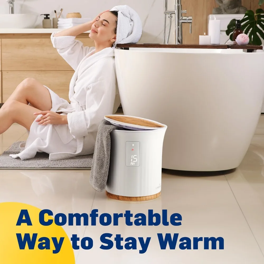 Towel Warmer | Bucket Style Luxury Heater with LED Display, Adjustable Timer, Auto Shut-Off | Fits Oversized Towel
Towel Warmer | Bucket Style Luxury Heater with LED Display, Adjustable Timer, Auto Shut-Off | Fits Oversized Towel