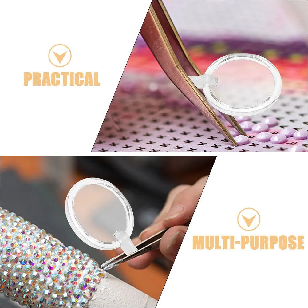 10Pcs Diamond Arts Lens with Pen Holder Creative Design for Clear Observation Easy Use in Crafting Lens Magnifier Clip
10Pcs Diamond Arts Lens with Pen Holder Creative Design for Clear Observation Easy Use in Crafting Lens Magnifier Clip
