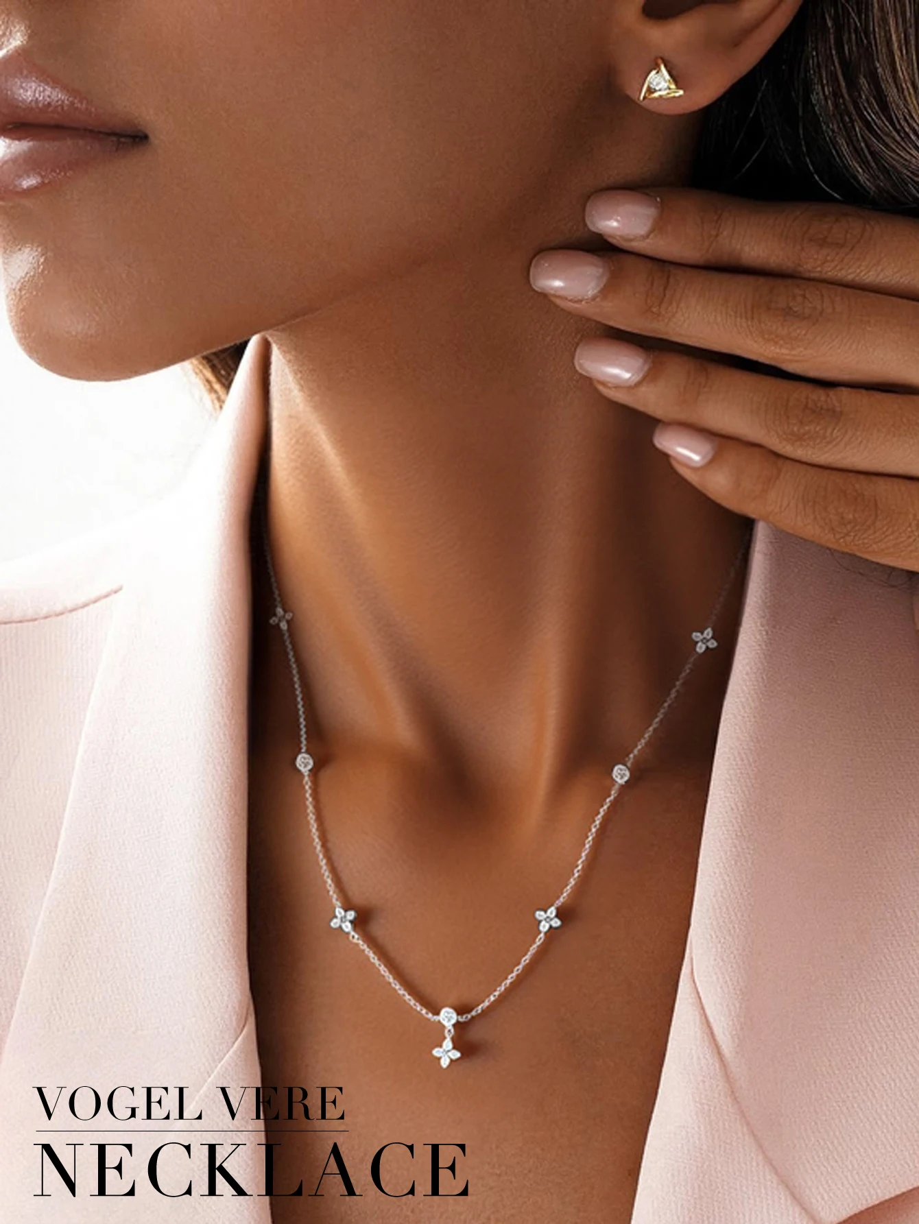 925 Sterling Silvery Necklace with White Synthetic Zirconia-Elegant Flower Design,Four-Leaf Clover Vintage Sexy Fashion
925 Sterling Silvery Necklace with White Synthetic Zirconia-Elegant Flower Design,Four-Leaf Clover Vintage Sexy Fashion