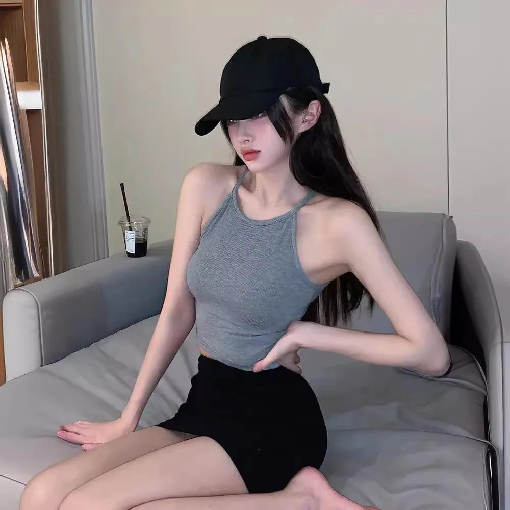 Pure Desire Sexy Girl Ne Hanging Strap Vest Women Summer Slim Fit Sexy Outerwear Underwear Base irt Top Polyester Fiber
Pure Desire Sexy Girl Ne Hanging Strap Vest Women Summer Slim Fit Sexy Outerwear Underwear Base irt Top Polyester Fiber