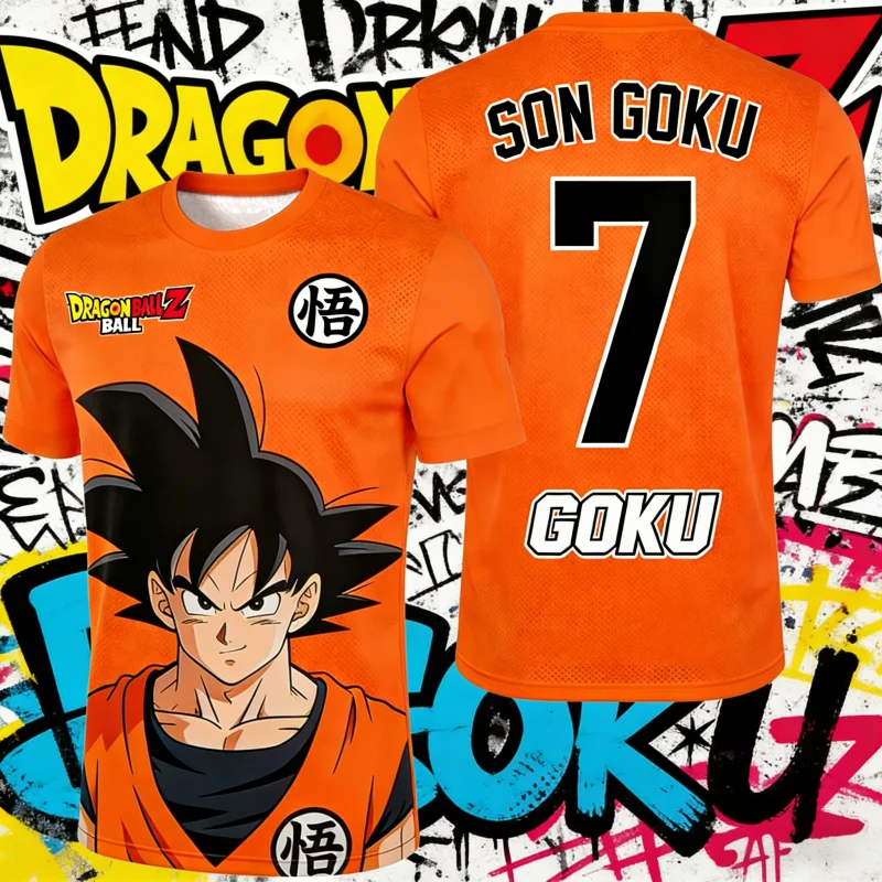 2026 Summer Dragon Ball Retro High Quality Quick Dry T-Shirt - Son Goku Print Oversized Casual Unisex Top for Adults & Kids Y2k
2026 Summer Dragon Ball Retro High Quality Quick Dry T-Shirt - Son Goku Print Oversized Casual Unisex Top for Adults & Kids Y2k