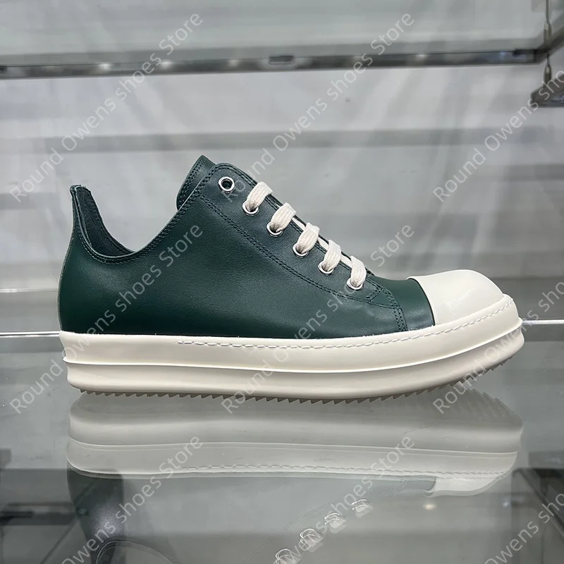 Brand Men Shoes Leather Low Top Women Trainers Classic Quality Green Lace Up Designer Ro Luxury Thick-sole Casual Flat Sneakers
Brand Men Shoes Leather Low Top Women Trainers Classic Quality Green Lace Up Designer Ro Luxury Thick-sole Casual Flat Sneakers