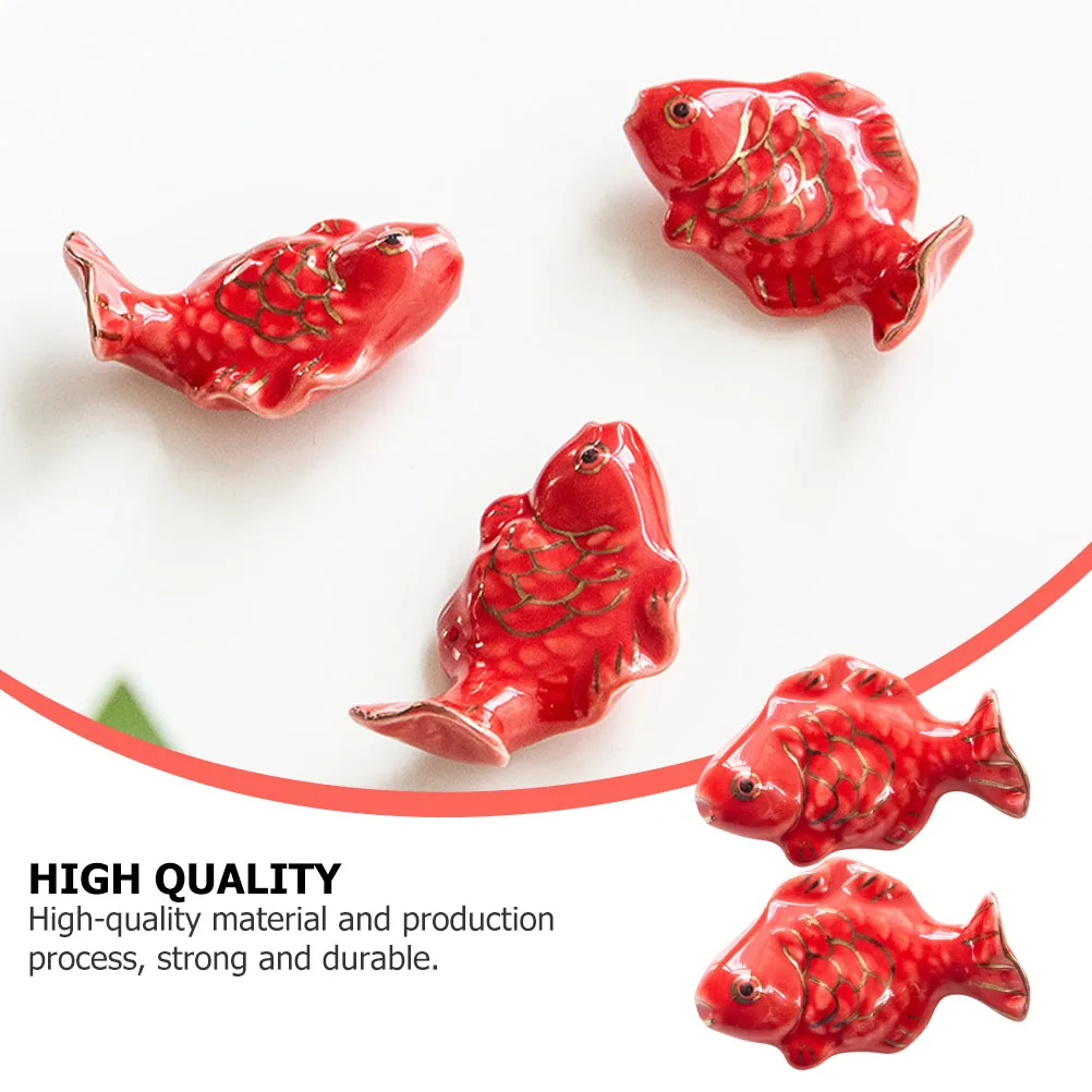 2pcs Ceramic Chopstick Rests Realistic Goldfish Pink Home Kitchen Supplies Decorative Fish Shaped Tableware Accessories 
2pcs Ceramic Chopstick Rests Realistic Goldfish Pink Home Kitchen Supplies Decorative Fish Shaped Tableware Accessories