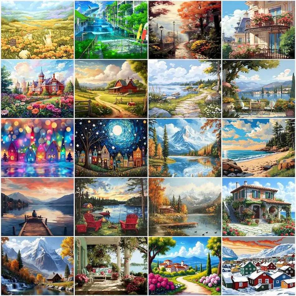 GATYZTORY Painting By Numbers On Canvas To Paint Artwork Oil For Adults Landscape hobby Acrylic Paints Picture Paint Diy Set Kit
GATYZTORY Painting By Numbers On Canvas To Paint Artwork Oil For Adults Landscape hobby Acrylic Paints Picture Paint Diy Set Kit