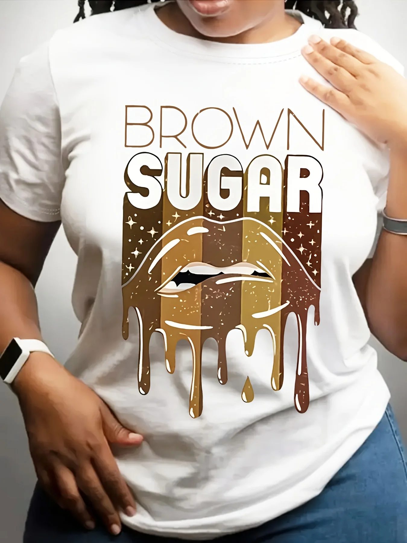 2024 Hot Sale Brown sugar Print Round Neck T-shirt Spring/summer Casual Short-sleeved T-shirt for Women Fashionable Street Wear
2024 Hot Sale Brown sugar Print Round Neck T-shirt Spring/summer Casual Short-sleeved T-shirt for Women Fashionable Street Wear