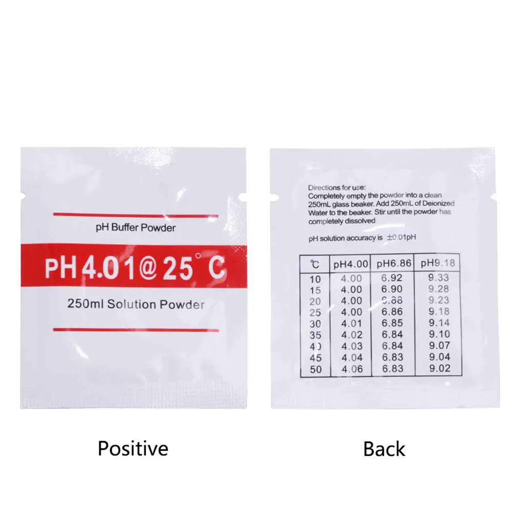 3 PCS PH Gauge Calibration Fluid Distilled Water Buffer Powder for Meters 
3 PCS PH Gauge Calibration Fluid Distilled Water Buffer Powder for Meters