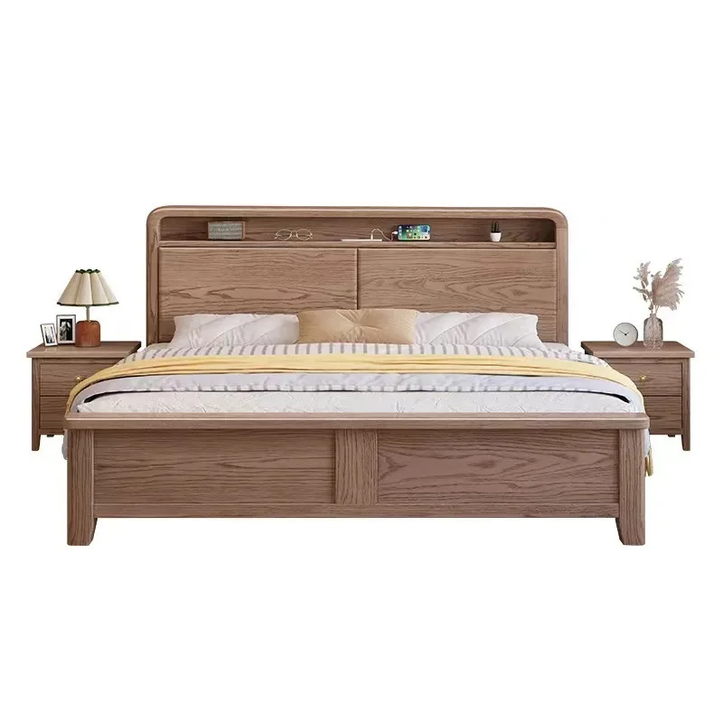 Solid wood minimalist light luxury storage bed Modern homestay bed Wedding bed Nordic
Solid wood minimalist light luxury storage bed Modern homestay bed Wedding bed Nordic