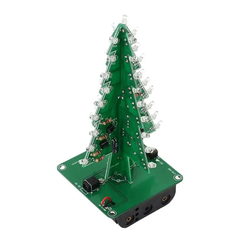 DIY Electronics Kit 3D Christmas Tree Soldering Practice Electronic Science Assembly Kit 3 Color/7 Color Flashing LED PCB
DIY Electronics Kit 3D Christmas Tree Soldering Practice Electronic Science Assembly Kit 3 Color/7 Color Flashing LED PCB