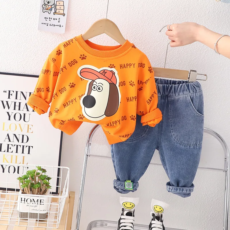 Baby Boy Infant Clothes 2023 Spring Autumn Letter Printed Cartoon Dog Long Sleeve T-shirts and Pants Childrens Boys Outfits Sets
Baby Boy Infant Clothes 2023 Spring Autumn Letter Printed Cartoon Dog Long Sleeve T-shirts and Pants Childrens Boys Outfits Sets