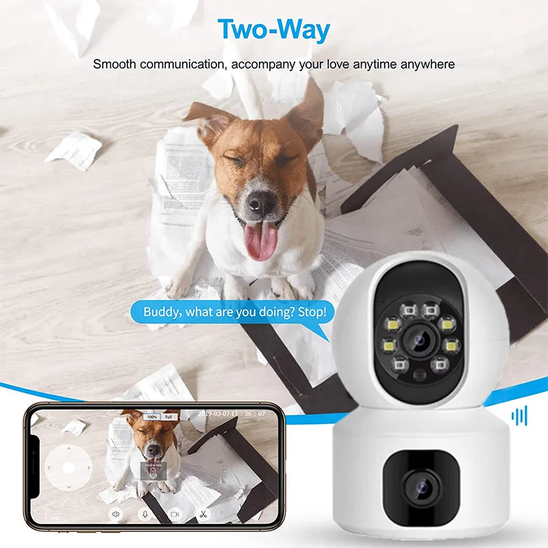 4MP YiLot APP Dual Lens Беспроводная PTZ IP-купольная камера AI Обнаружение гуманоидов Полноцветная система видеонаблюдения Домофон Радионяня
4MP YiLot APP Dual Lens Беспроводная PTZ IP-купольная камера AI Обнаружение гуманоидов Полноцветная система видеонаблюдения Домофон Радионяня