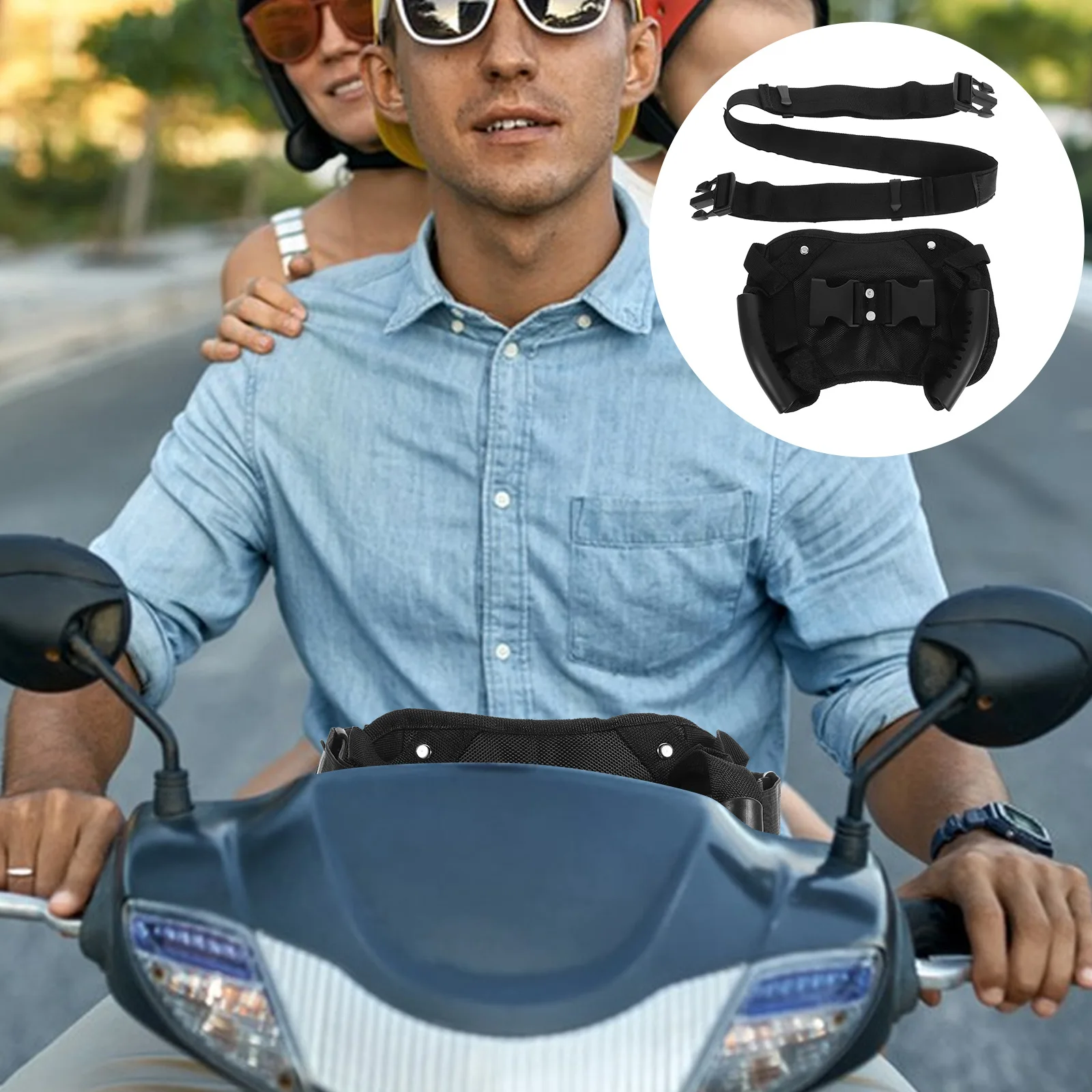 Motorcycle Rear Seat Support Belt Strap Handle Soft grip Passenger Handle Durable Motorcycle Accessories
Motorcycle Rear Seat Support Belt Strap Handle Soft grip Passenger Handle Durable Motorcycle Accessories