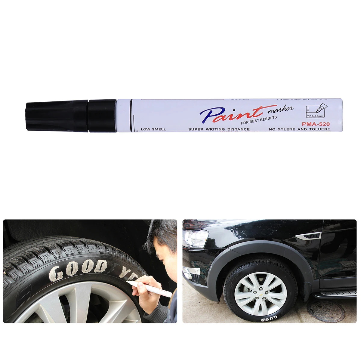 6 PCS Black Paint Pen Fill Automotive Car Repair Marker Touch-up Restorer Bumper Kit
6 PCS Black Paint Pen Fill Automotive Car Repair Marker Touch-up Restorer Bumper Kit