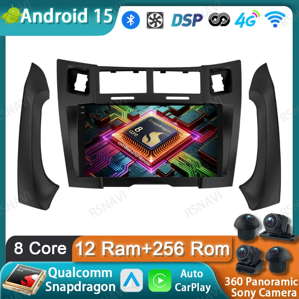 Car Radio Android 15 For Toyota Yaris Vizi 2005 2006 2007 - 2012 Head Unit Navigation Multimedia DVD Autoradio BT 5G WIFI QLED
Car Radio Android 15 For Toyota Yaris Vizi 2005 2006 2007 - 2012 Head Unit Navigation Multimedia DVD Autoradio BT 5G WIFI QLED