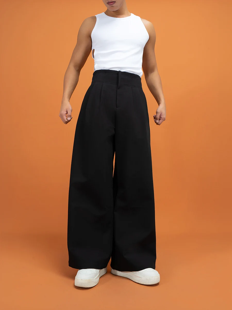 High Waist Wide Leg Casual Pants Men's Women's Loose Straight Drapey Long Trousers Retro Luxury Miu Citylaziestplayer
High Waist Wide Leg Casual Pants Men's Women's Loose Straight Drapey Long Trousers Retro Luxury Miu Citylaziestplayer
