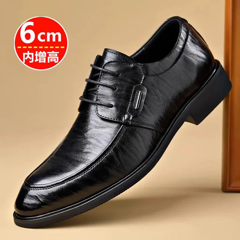 New Men's Casual Professional Invisible Insole Height-increasing Leather Shoes, Large Size 35-50 Fashionable Leather Shoes
New Men's Casual Professional Invisible Insole Height-increasing Leather Shoes, Large Size 35-50 Fashionable Leather Shoes